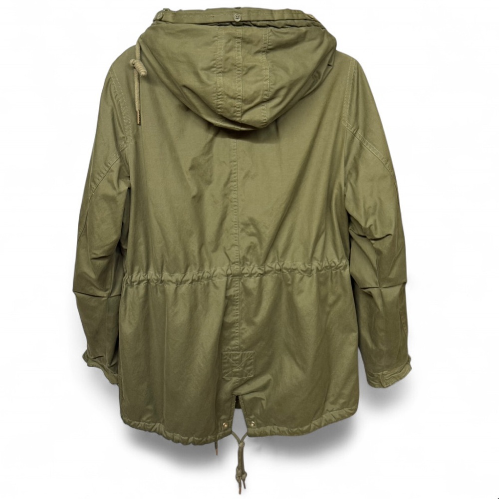 Forever 21 Plush Lined Hooded Utility Parka - Olive Green - Picture 7 of 8